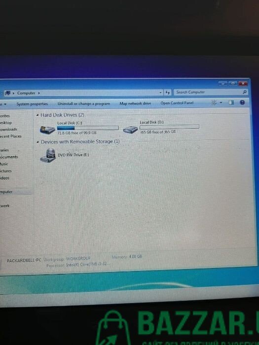 Ноутбук Acer Packard Bell Core i3 3217U + 4GB DDR3