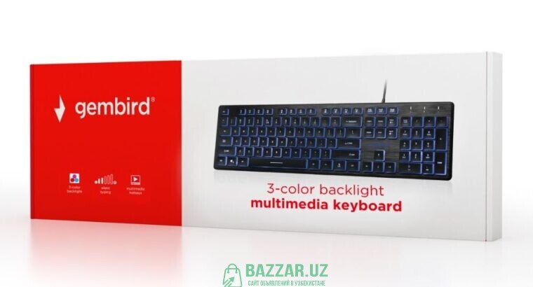 Продам новый клавиатура Gembird KB-UML3-01/3х-цвет