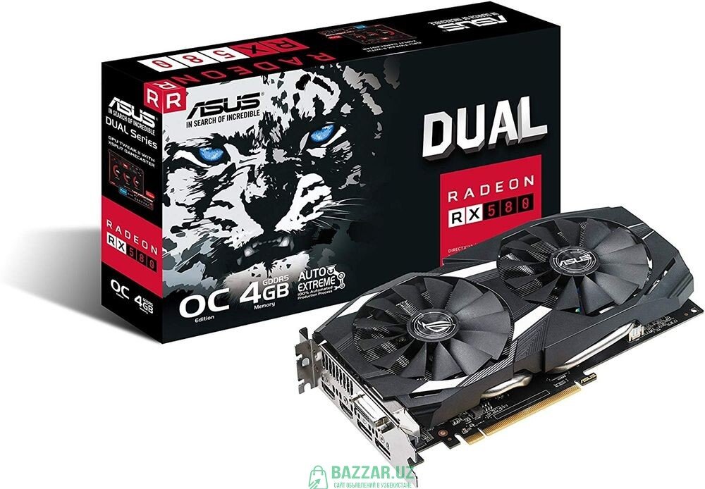 Продается ASUS DUAL Radeon RX 580 4GB.
