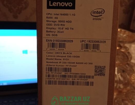 Lenovo Cpu Intel N4000 Ram 4G 500G