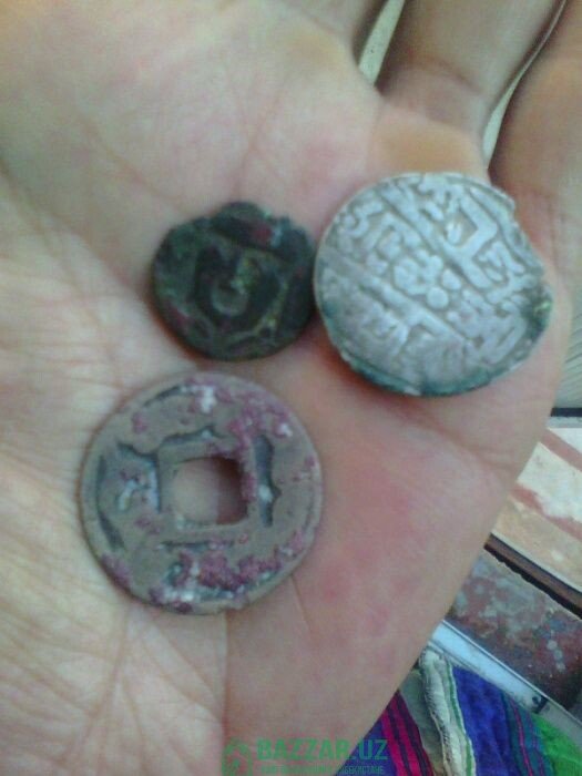 3 монеты — восток — бухара — согдиана — неизвестны