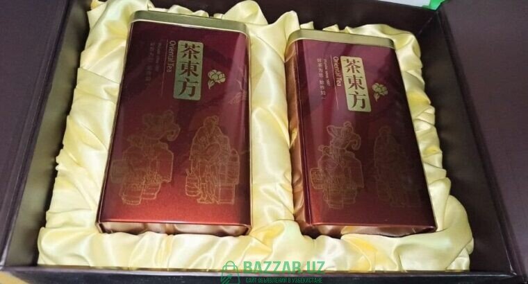 Продам китайский зеленый чай в коробке 2 банки Ori