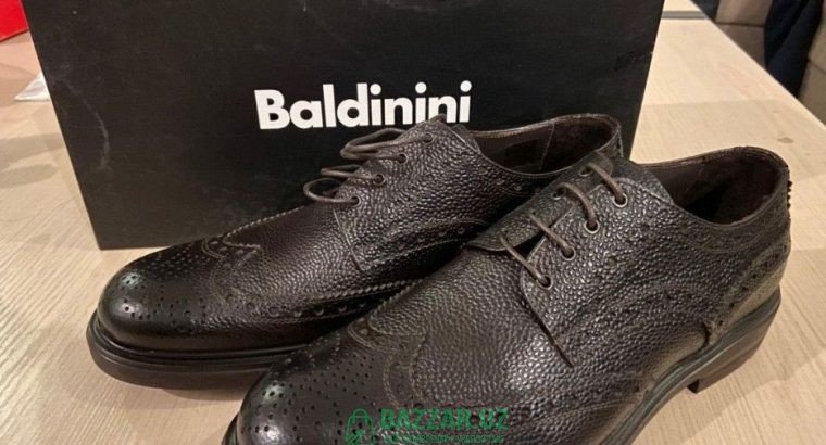 Итальянские мужские туфли Baldinini Derby Perforat