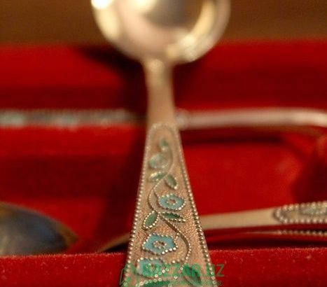 Серебряные ложки поштучно детям в подарок «на зубо