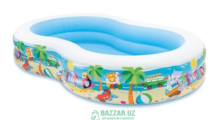Детский надувной бассейн «Райская Лагуна» 262х160х