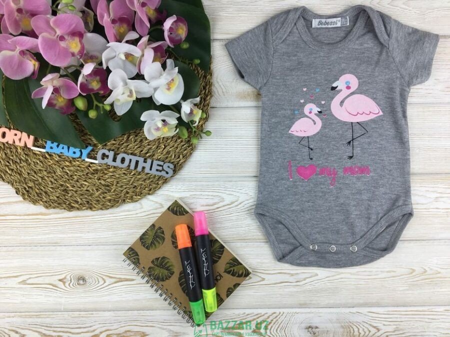 Боди «Фламинго» для новорожденных