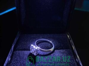 Бриллиантовое кольцо из белого золото 0,38 карат 1