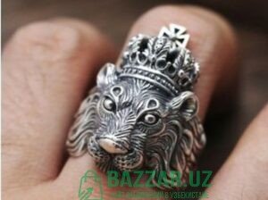 Перстень — кольцо — лев с короной отличный подарок