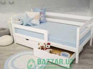 Детская кровать ‘МОЛОКО’ с ящиками , доставка и ус