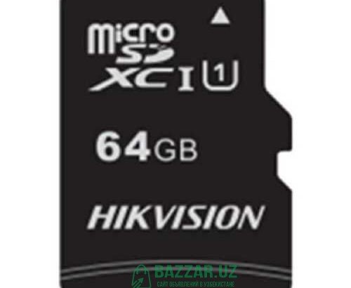 Карта памяти Micro SD Hikvision 64 Gb. Гарантия 1