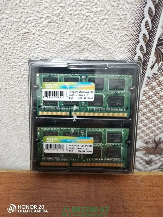 DDR3 8gb 1600mhz sodimm 27 у.е.