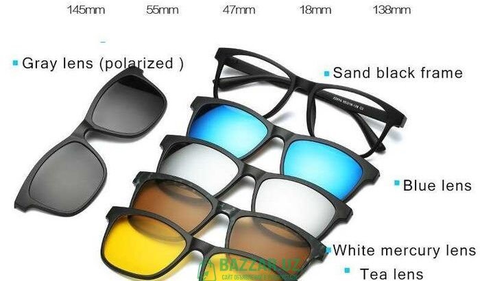Солнцезащитные очки 5 в 1 120 000 сум