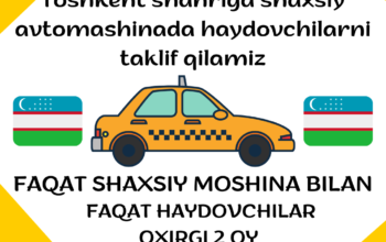 Yandex.Taksi ulanish Toshkentda