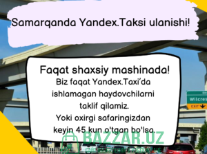 Yandex.Taksi ulanish Samarqanda