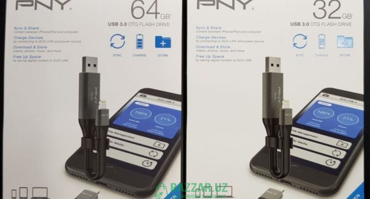 PNY Duo Link IPhone OTG Flash 25 у.е.