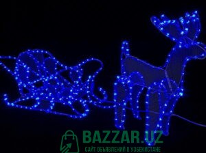 Новогодние светящиеся фигуры. Ташкент
