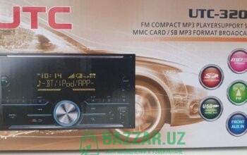 Магнитала UTC-3202 блутуз, радио, USB флешка, AUX