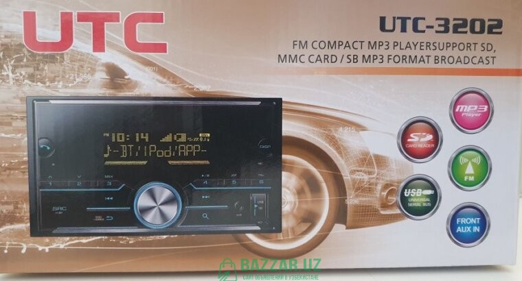 Магнитала UTC-3202 блутуз, радио, USB флешка, AUX